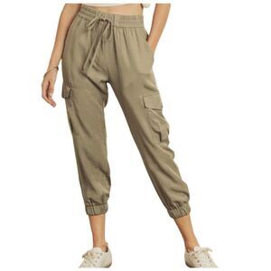 Dress Forum size S cargo joggers 100% Tencel